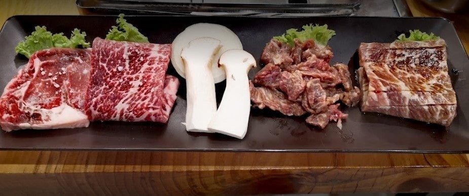 A platter at Choga Korean Restaurant