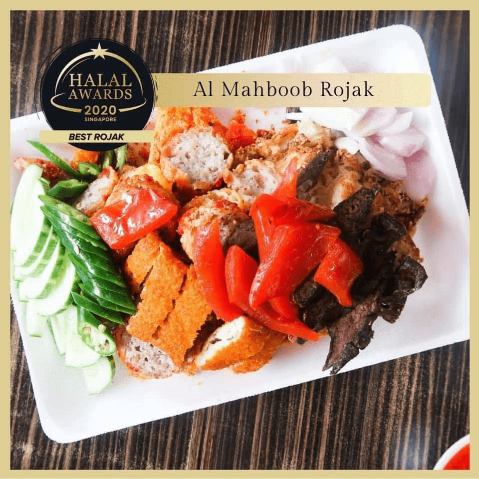 Al Mahboob's award-winning Rojak, recipient of 'Best Rojak' at the Halal Awards 2020 Singapore.