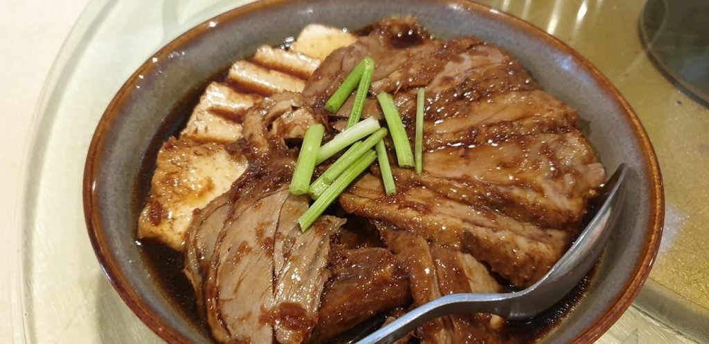 Close-up of a dish from Chin Lee Restaurant