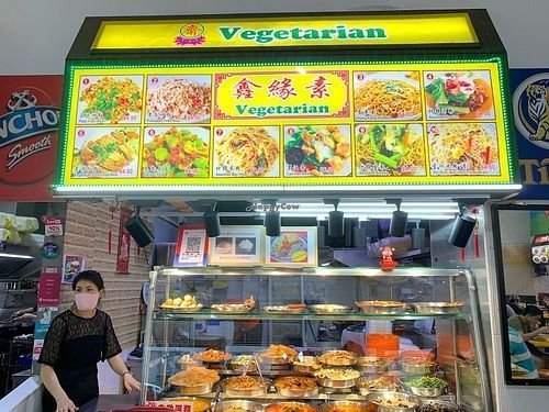 vegetarian stall food