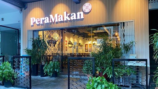 The exterior storefront of PeraMakan restaurant