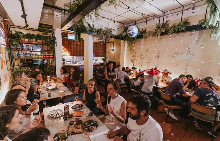 customers dining at chico loco
