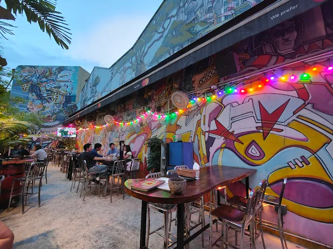 outdoor seating at piedra negra