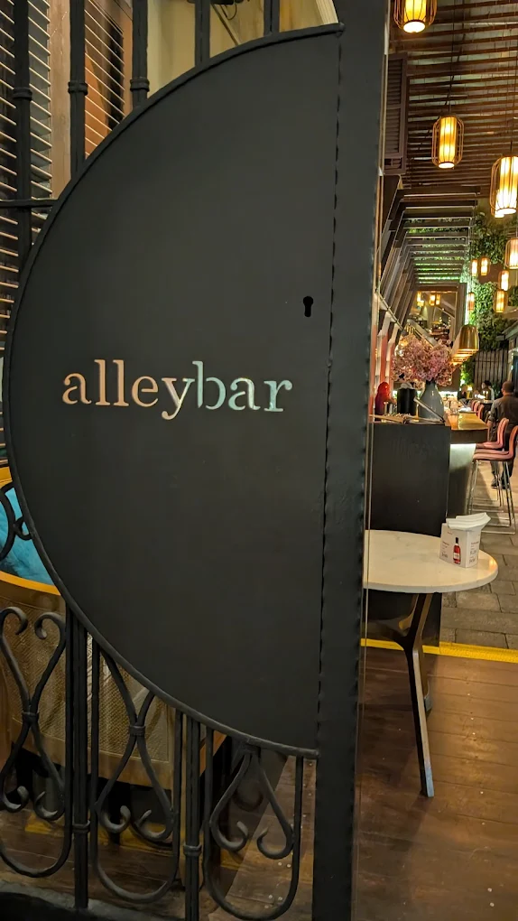 Entrance view of Alleybar in Singapore