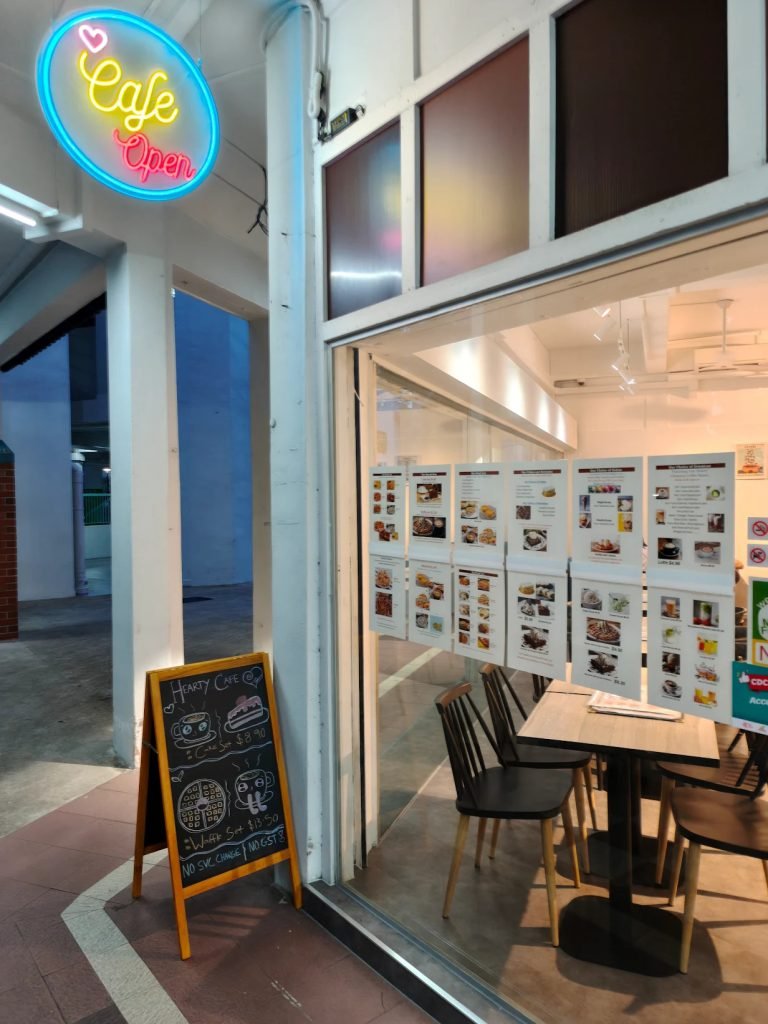 storefront of hearty cafe