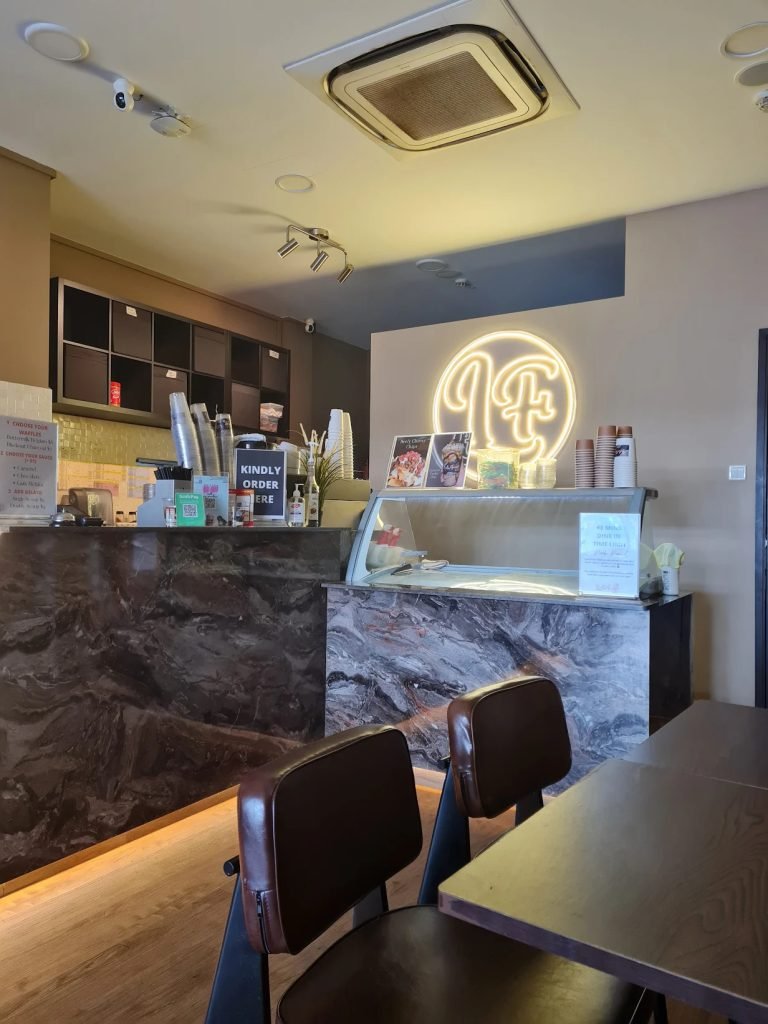 interior of lola faye cafe