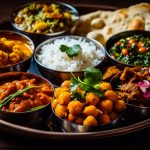 a platter of indian food