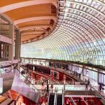 shot of jewel changi airport from the top floor